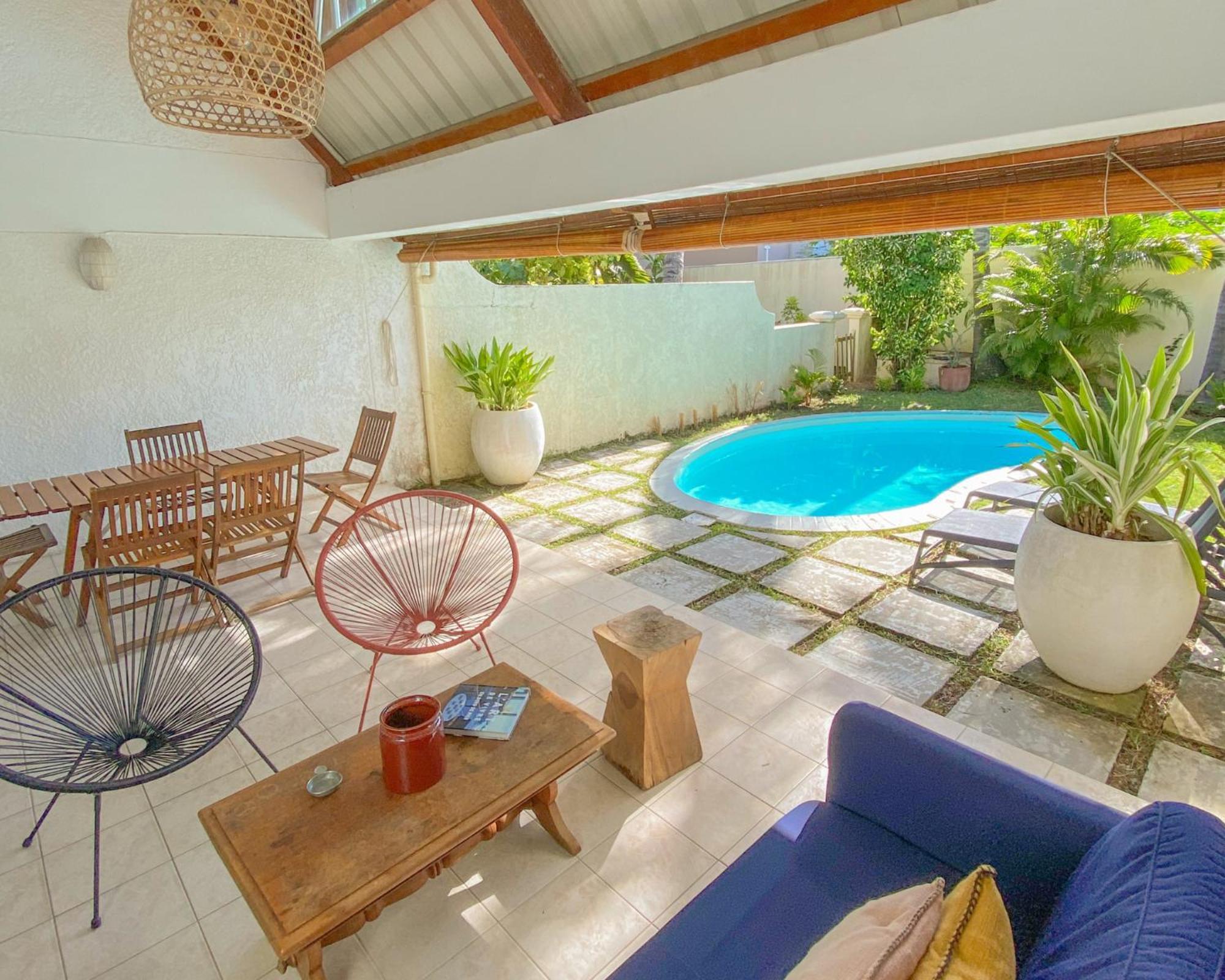 Chic Home With Private Pool, 1 Min To Beach カップ・マルールー エクステリア 写真